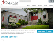 Tablet Screenshot of calvarybaptistministries.com